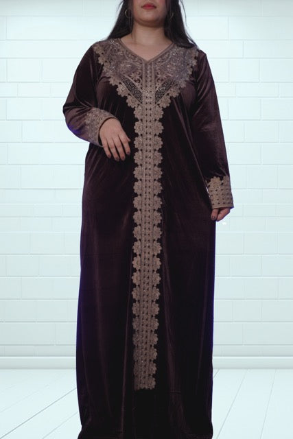 Long patterned garment