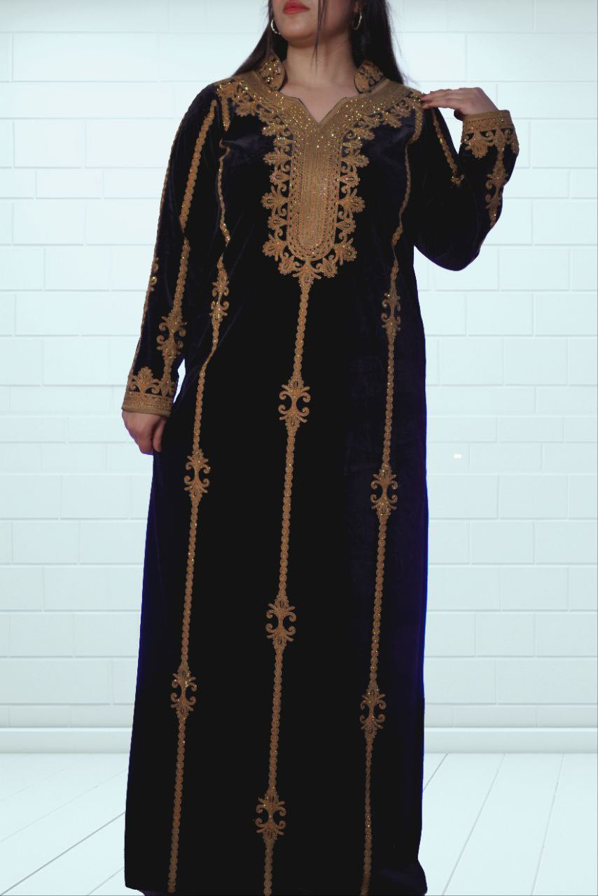 Gold shaped patterned garment